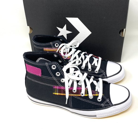 💖MEGA SALE💖Converse Men 168745C CTAS High Black Color Patches Canvas Sneakers - Picture 6 of 14